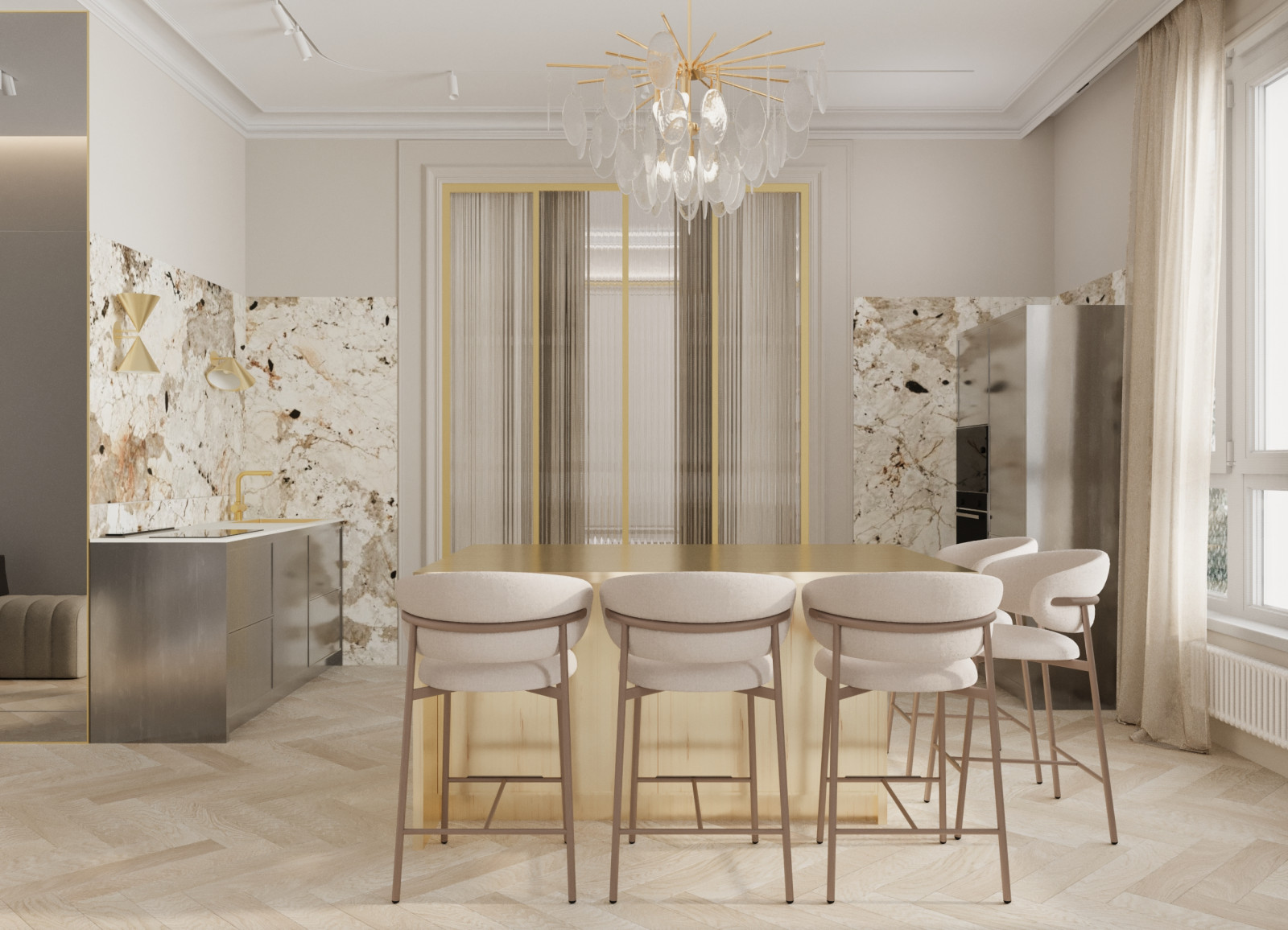 Визуализация дизайн-проекта "Александровский сад"