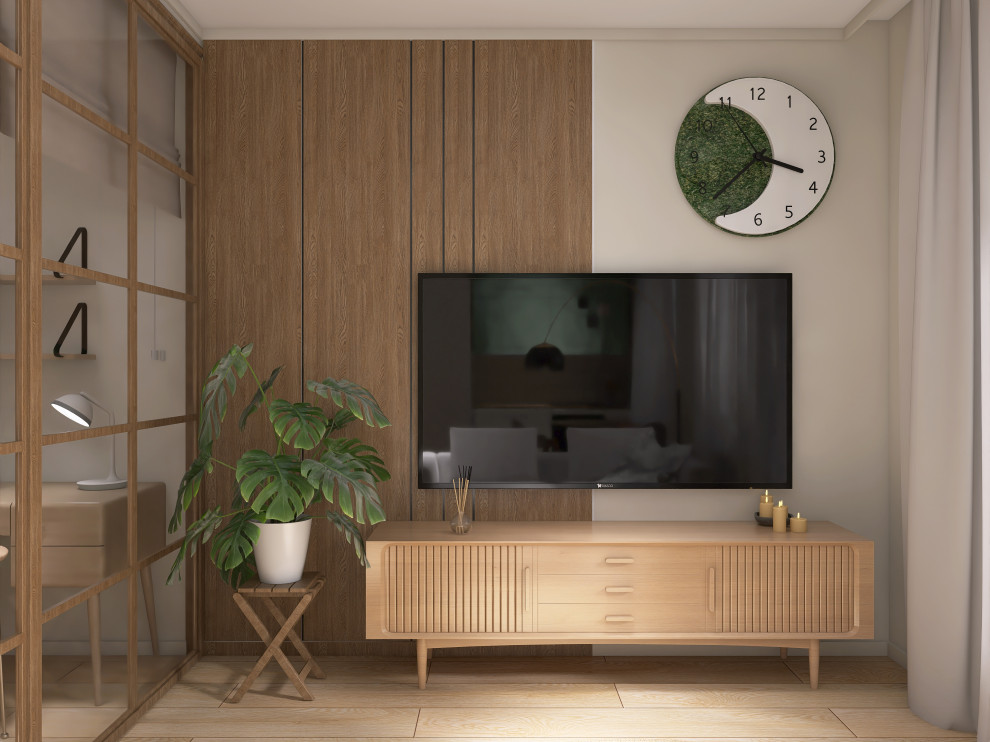 Обложка проекта: Многофункциональная однушка с элементами "Джапанди"