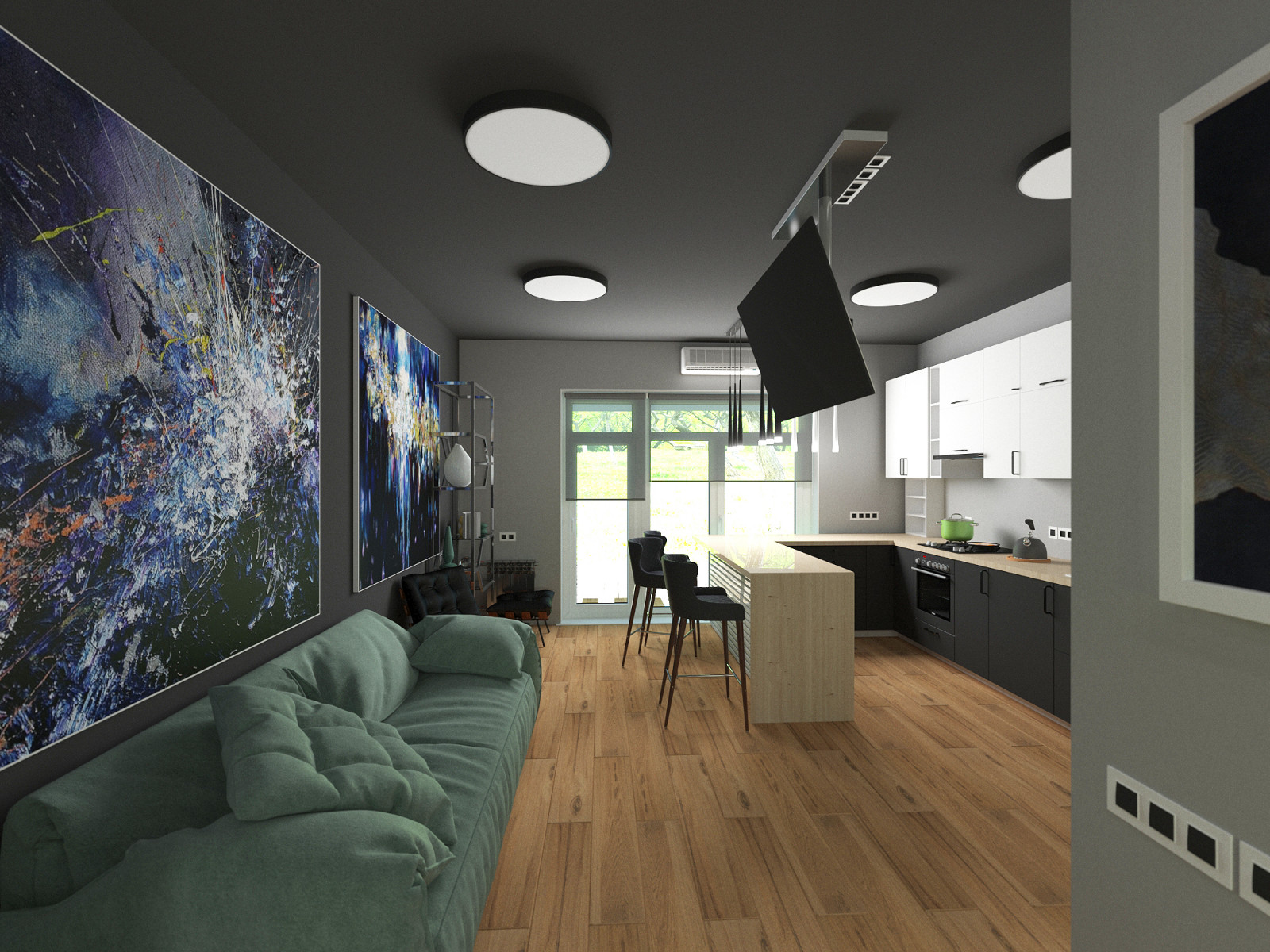 Обложка проекта: Таунхаус в сером