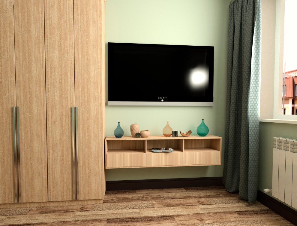 Однокомнатная квартира 34 кв.м. в трёх стилистических решениях.