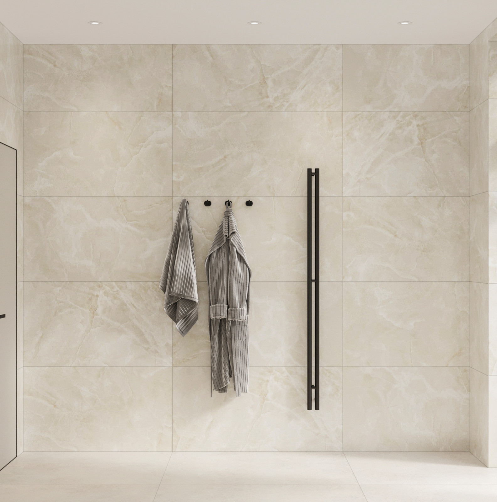 Стильный интерьер коттеджа с женской и мужской спальнями