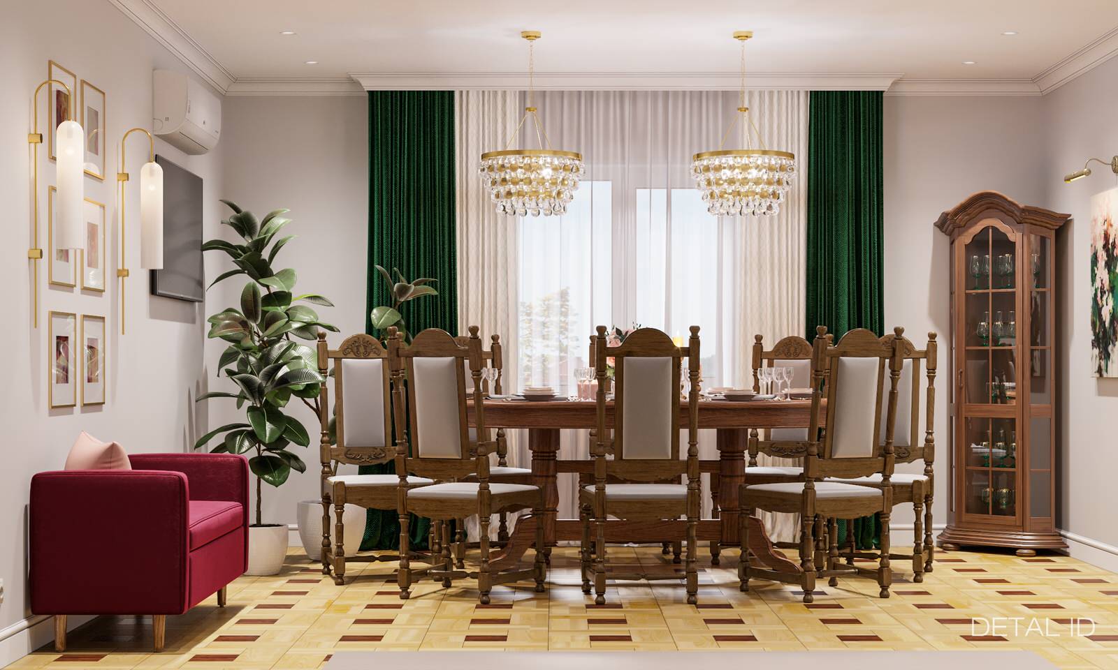 Кухня в частном доме, 24 кв.м.