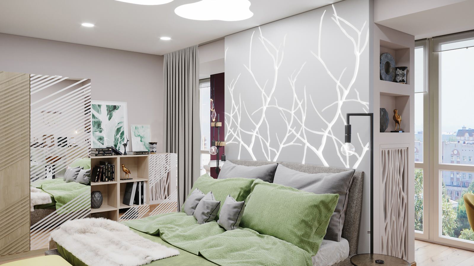 Дизайн-проект квартиры 100кв.м. для семьи из 4х человек в Северном парке