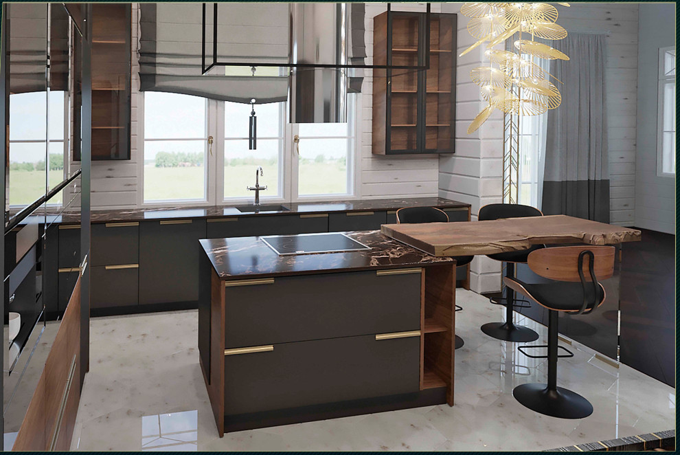 Проект загородного дома в  КРАСНОВИДОВО (ПОДМОСКОВЬЕ)