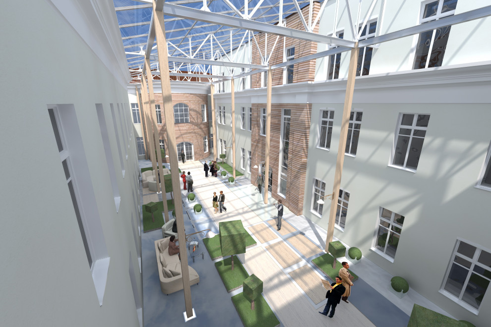 Реконструкция внутреннего двора. 2010г