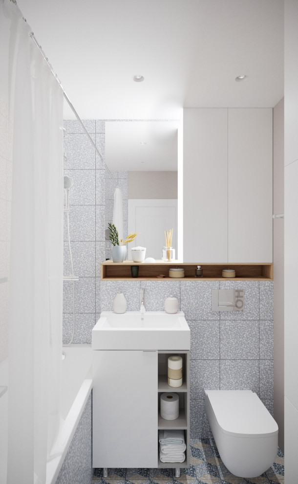 Квартира 31 м2 для молодой девушки в стиле современная классика