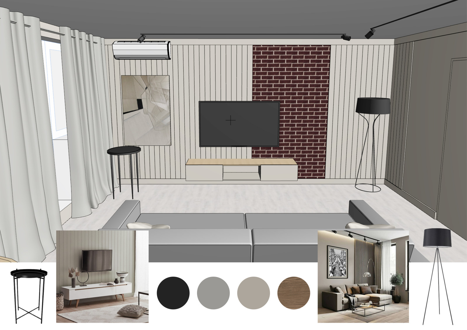 Обложка проекта: Концепция гостиной