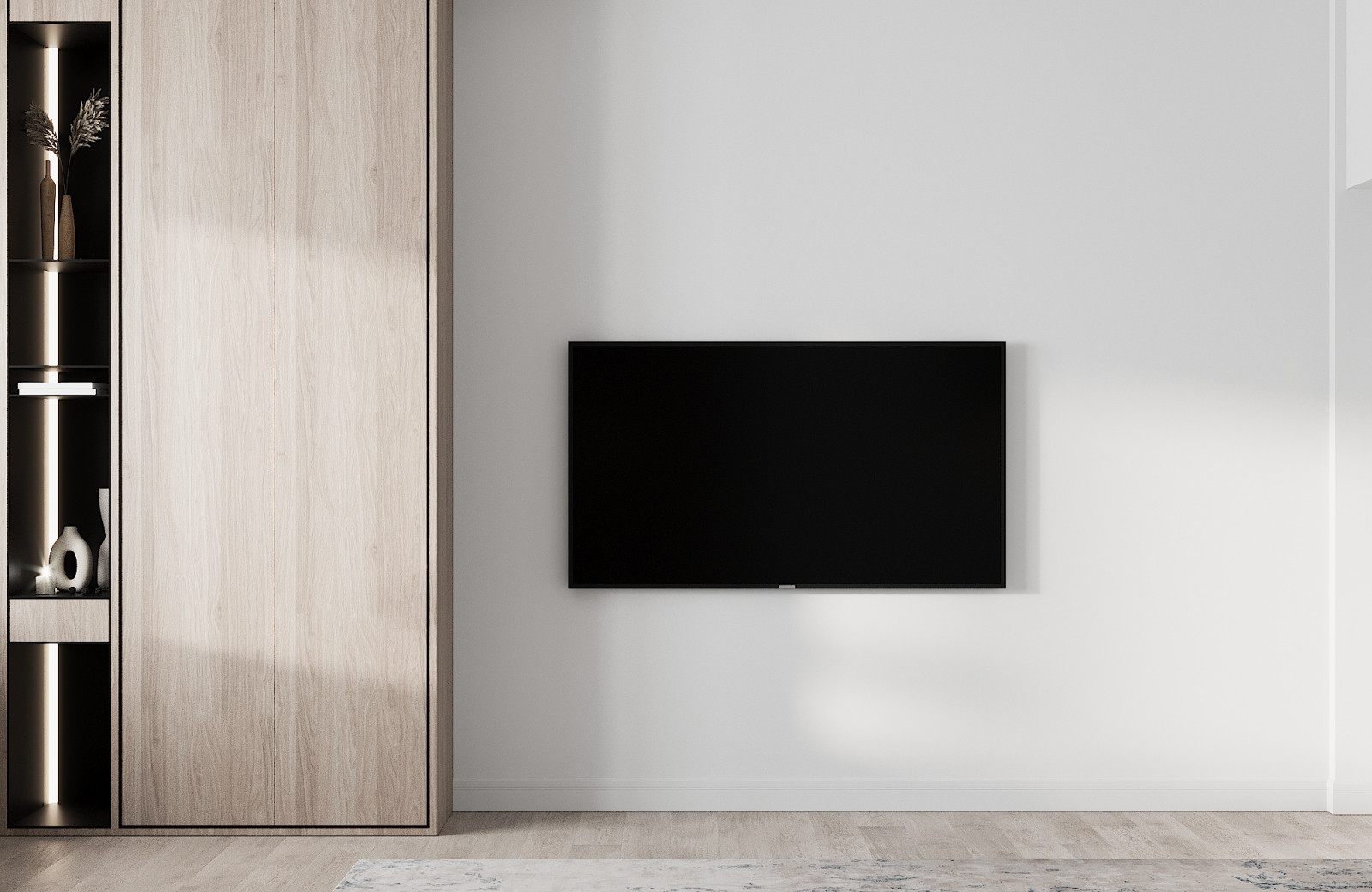 Рабочий кабинет в серых оттенках