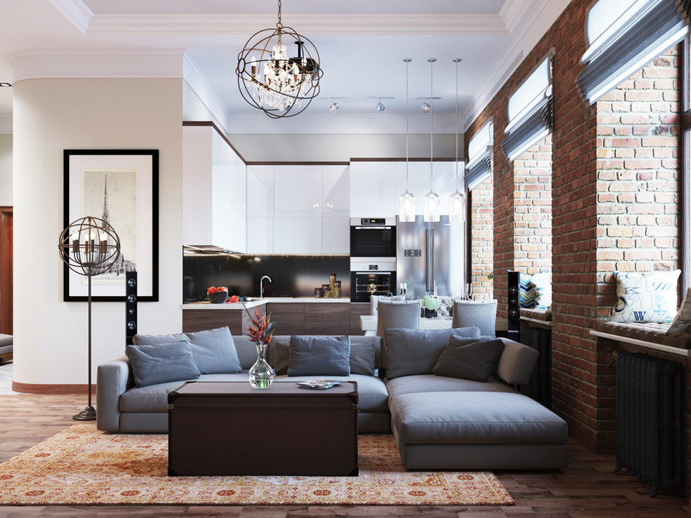 Обложка проекта: Дизайн проект четырехкомнатной квартиры в центре Москвы