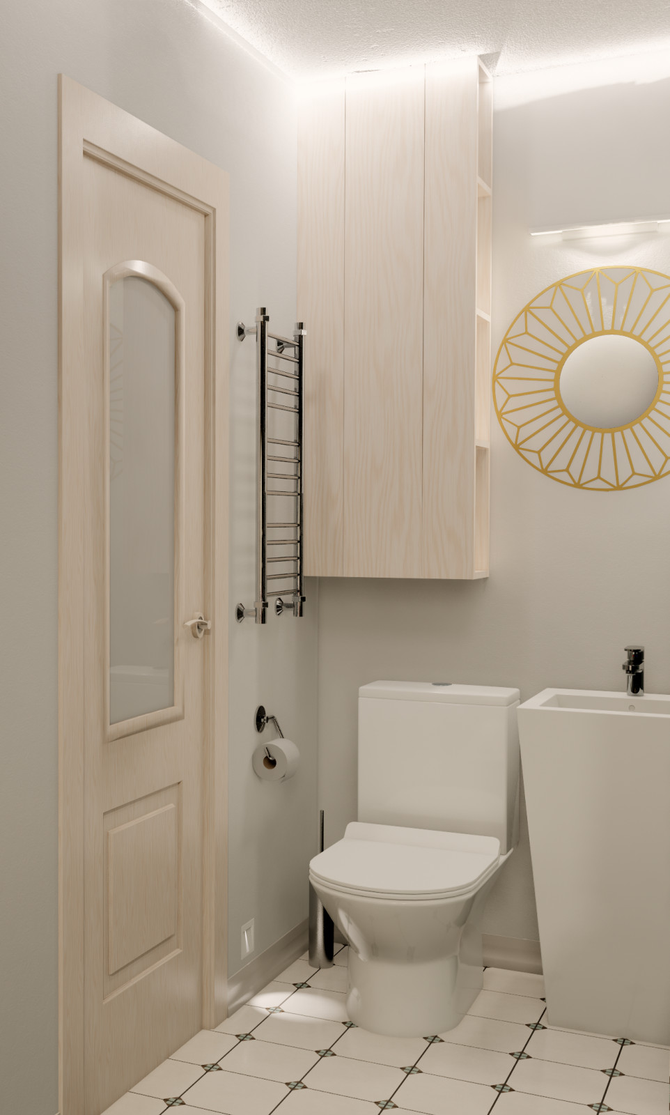 Обложка проекта: Однокомнатная квартира с элементами ретро.