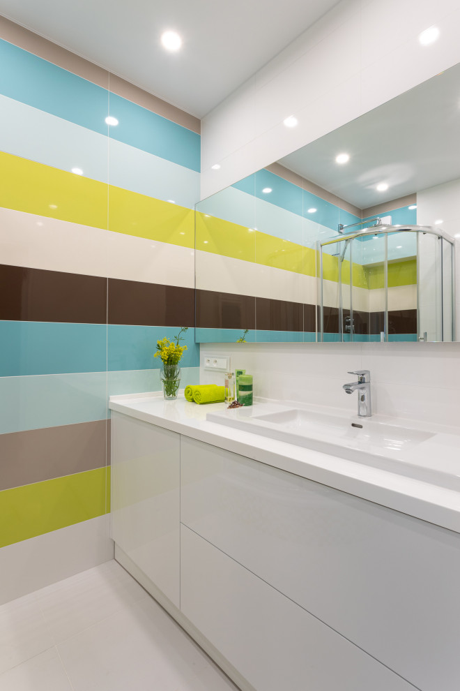 яркий интерьер квартиры 71 кв.м. в г. Калининграде