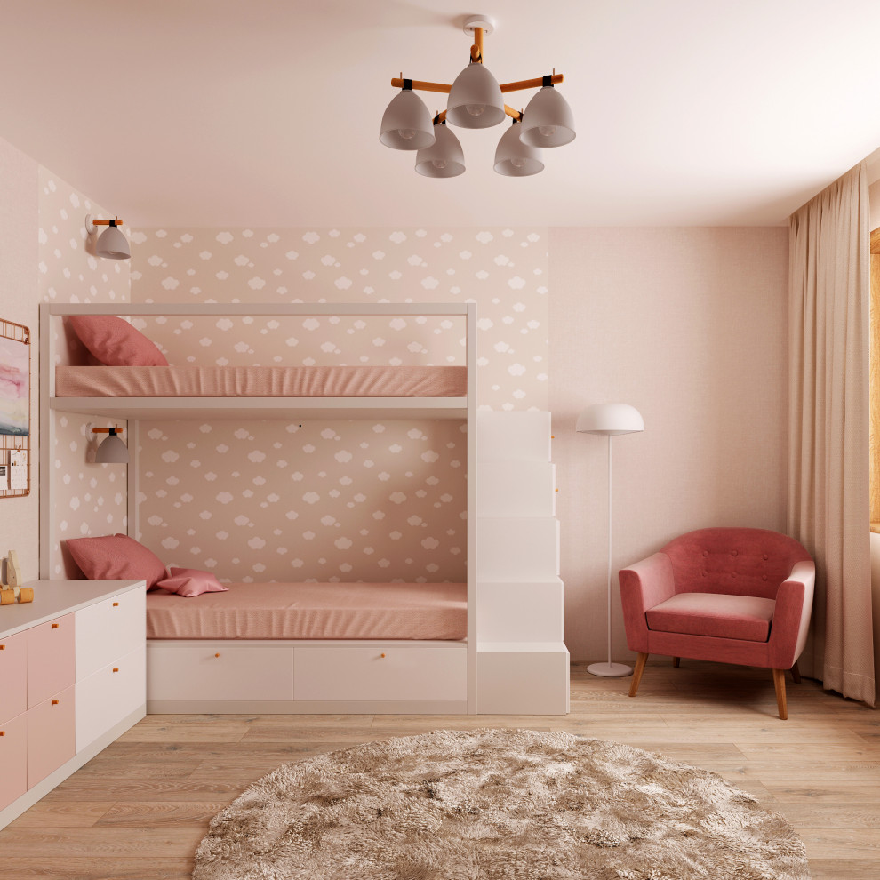 Нежная детская для двух девочек