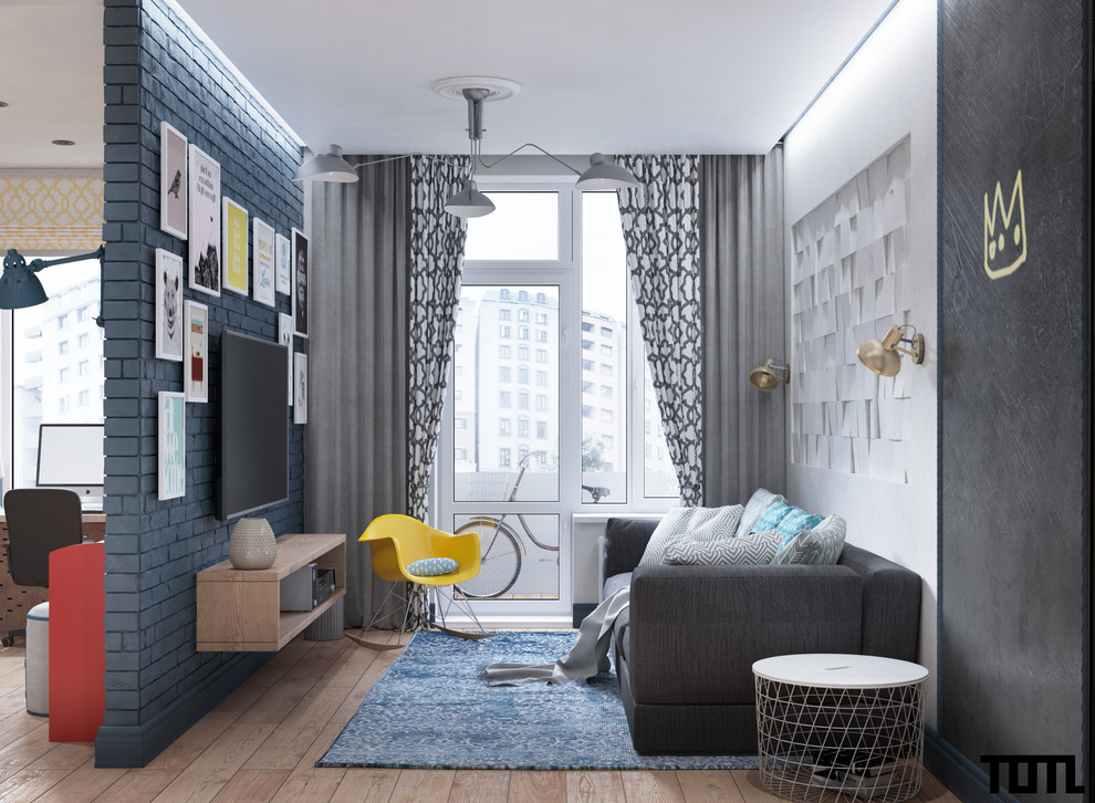 Просторный лофт для большой семьи