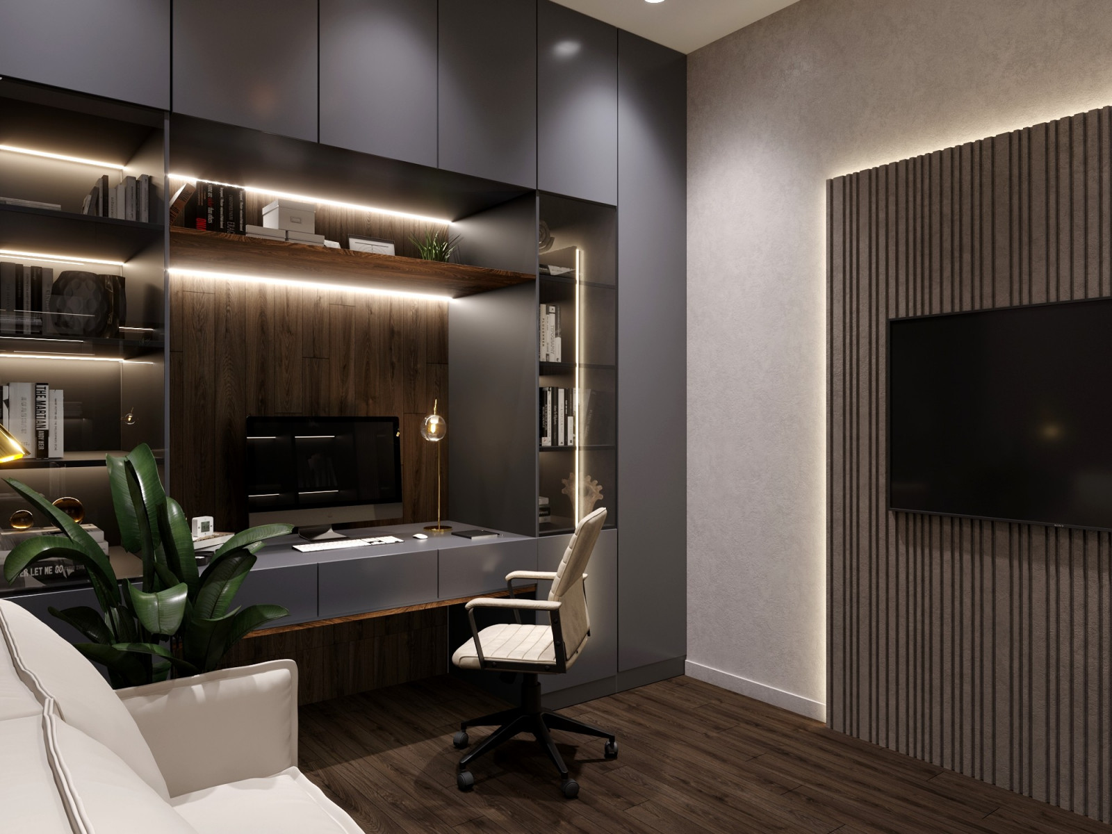 Квартира в серых тонах