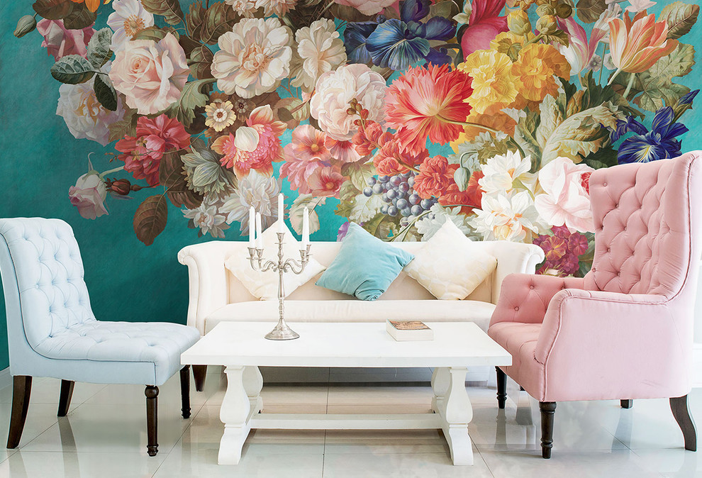 Фрески, пано, фотообои в интерьере!