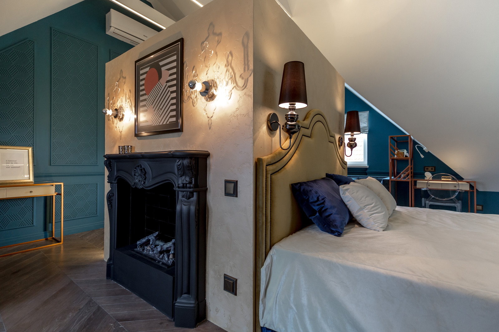 Спальня с гардеробной в Кубе