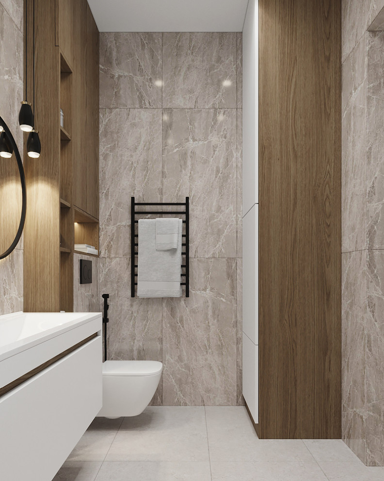 Обложка проекта: Дом для семьи в стиле минимализм 125 м². Посёлок Костюнино