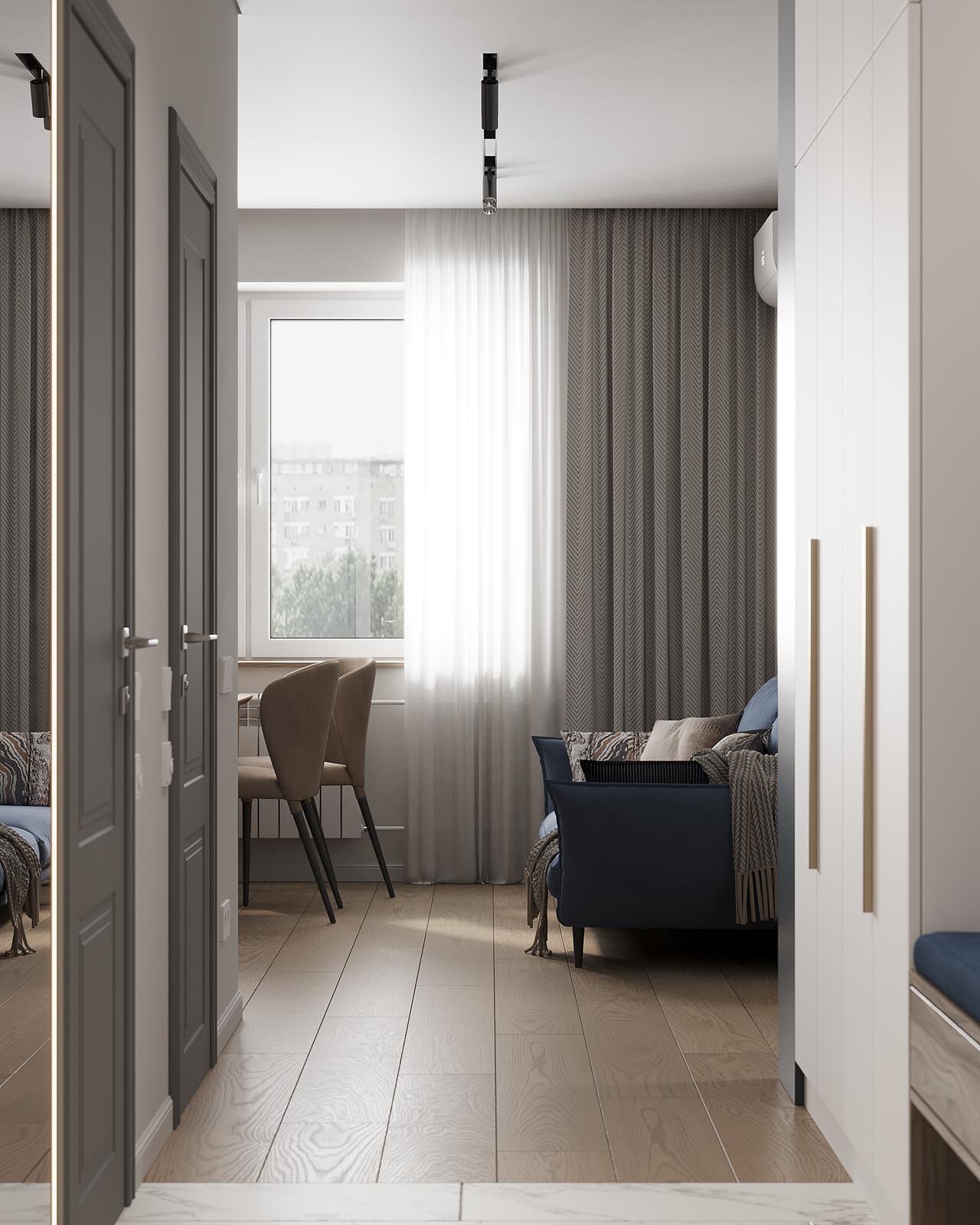 Дизайн-проект квартиры 62 м2 г. Ярославль