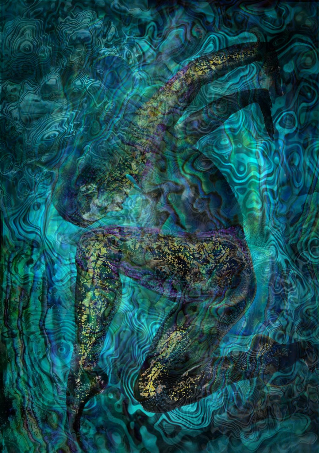 Обложка проекта: Принт на холсте в интерьере "Атлант" эротика фэнтези