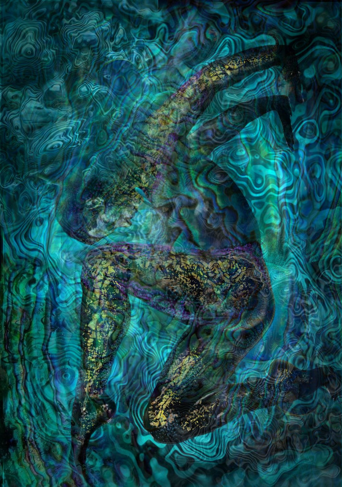 Обложка проекта: Принт на холсте в интерьере "Атлант" эротика фэнтези