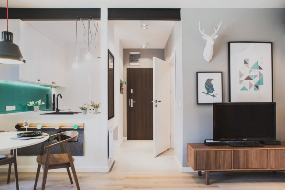 Дизайн квартиры-студии в Гданьске