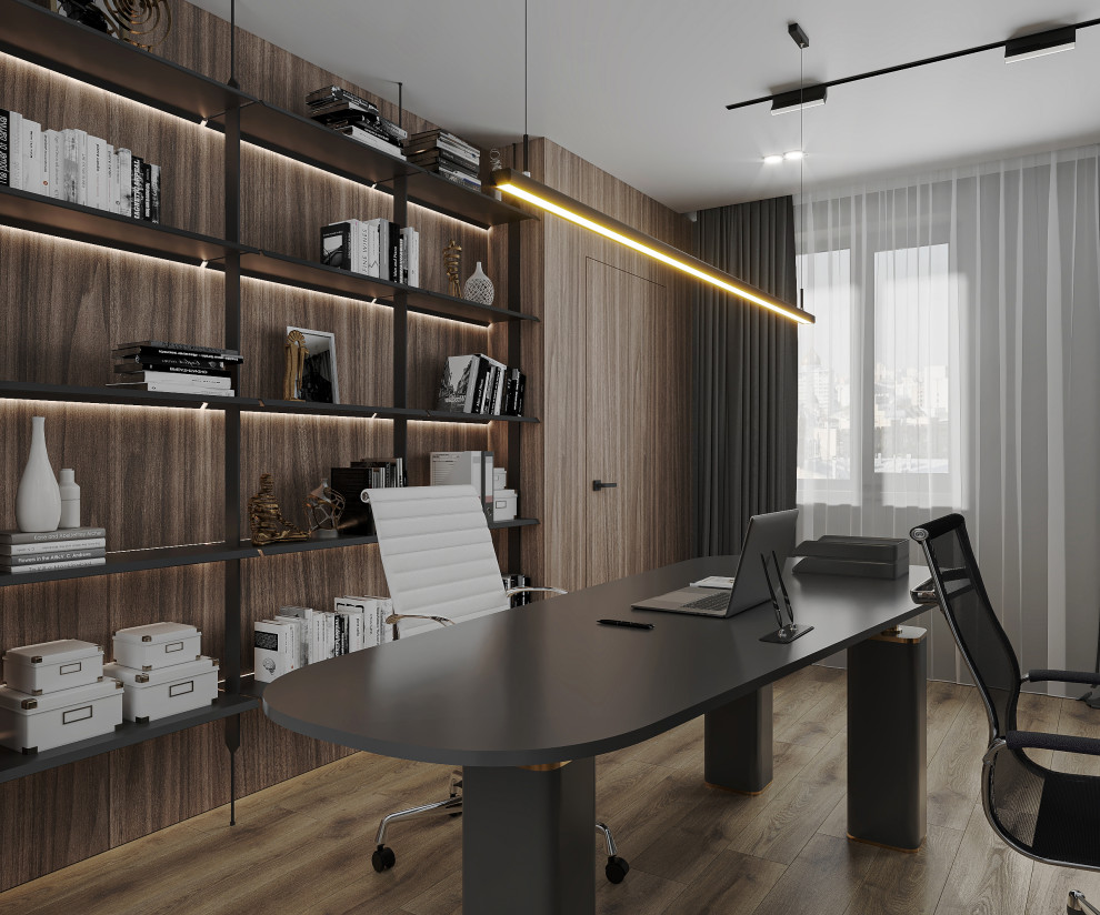 Дизайн-проект кабинета руководителя, зона отдыха  и санузла при кабинете