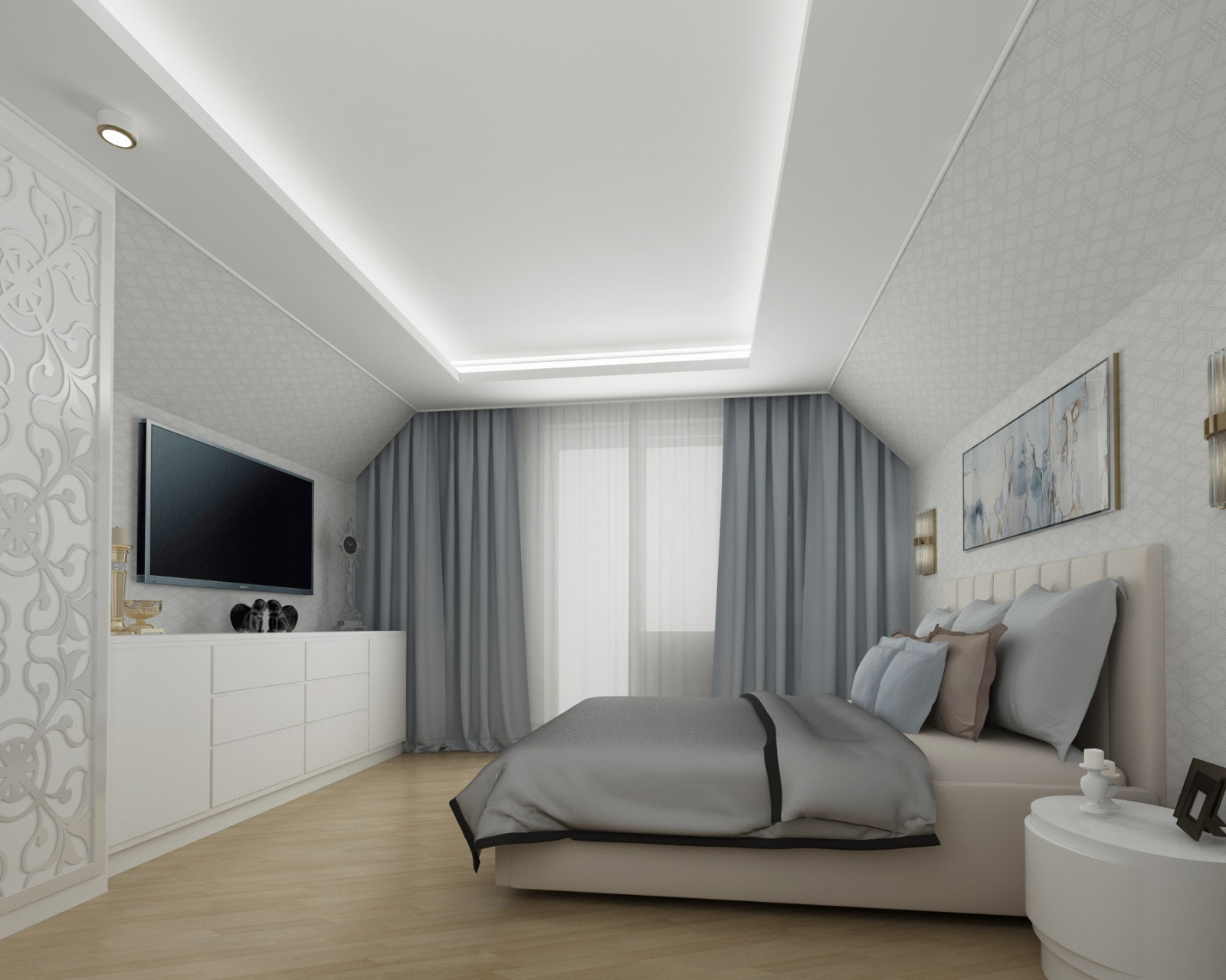 спальня  частного дома