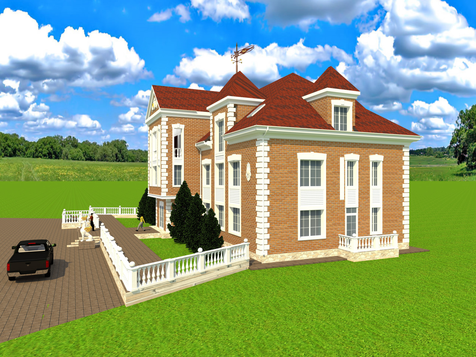 Офис компании "Эталон" Казахстан (3Д визуализация)