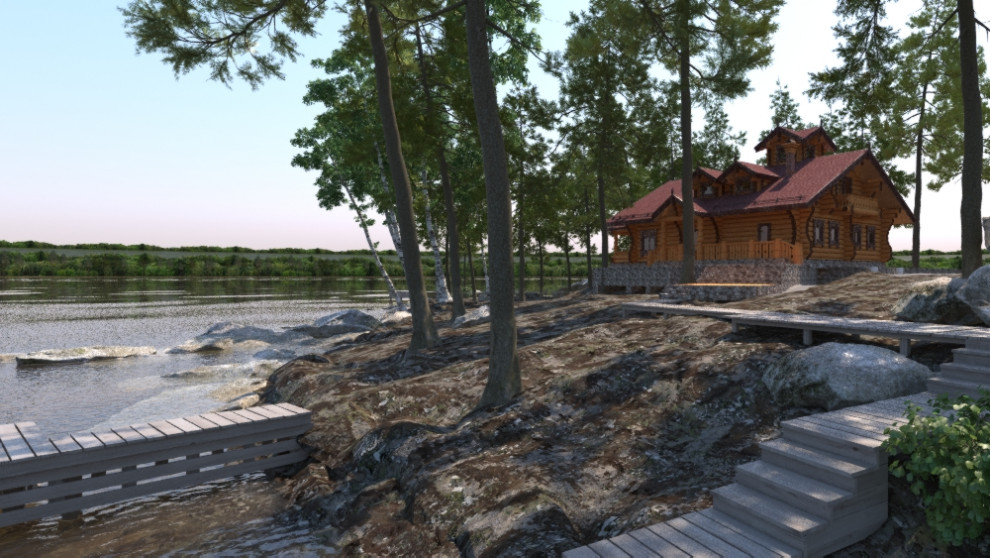 Усадьба - Сруб у озера Ужо (2020)