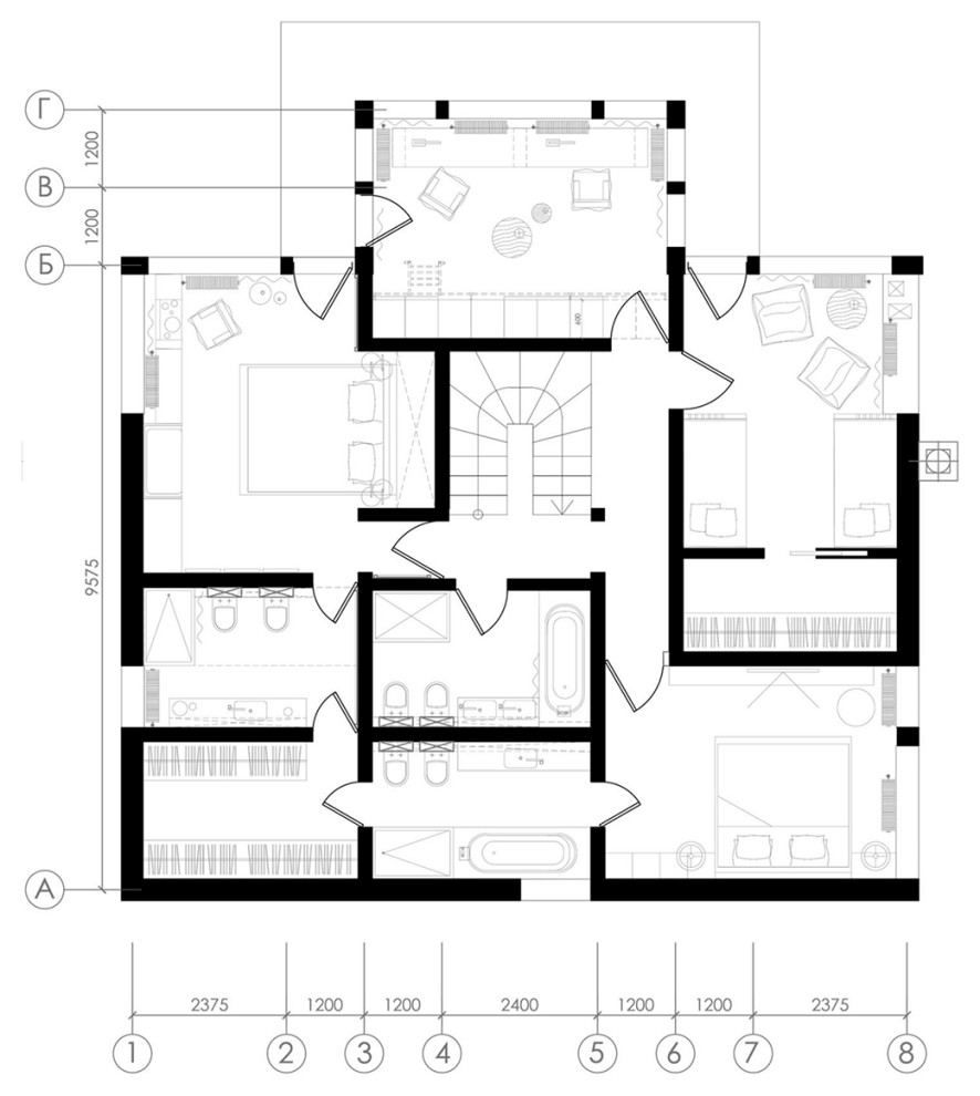 House in Komarovo | Dining room | Hall