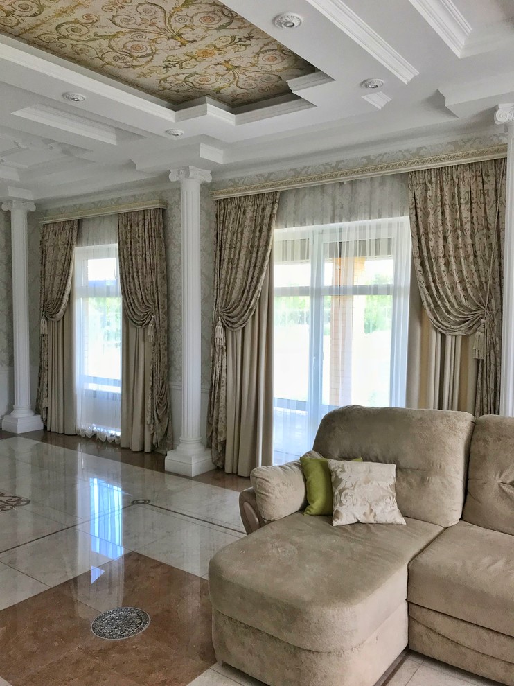 Текстильное оформление гостиной