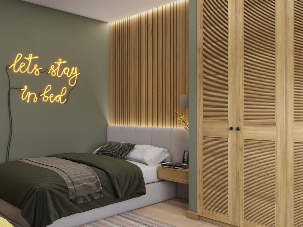 КВАРТИРА С ЗЕЛЕНОЙ СПАЛЬНЕЙ