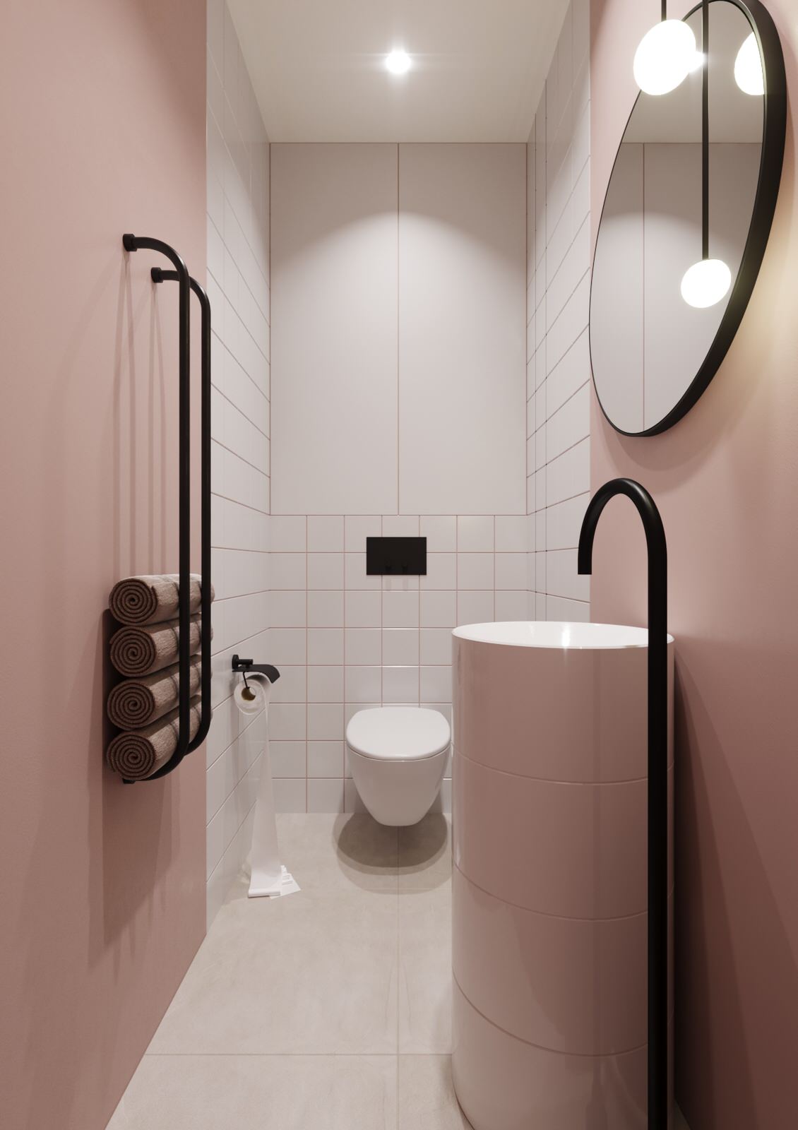 Двухкомнатная квартира 45 кв. м. в современном стиле