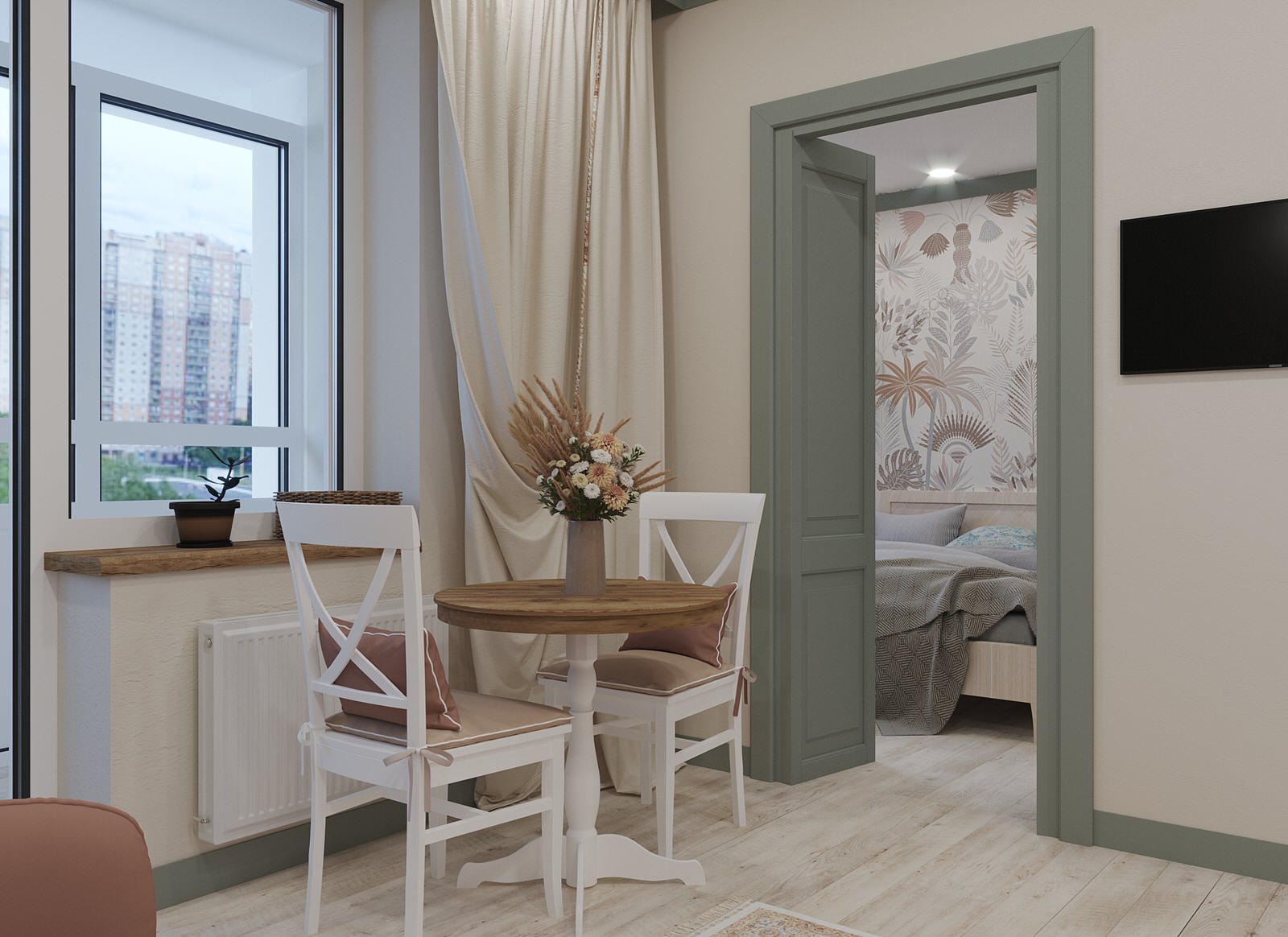 Однокомнатная квартира в стиле Бохо