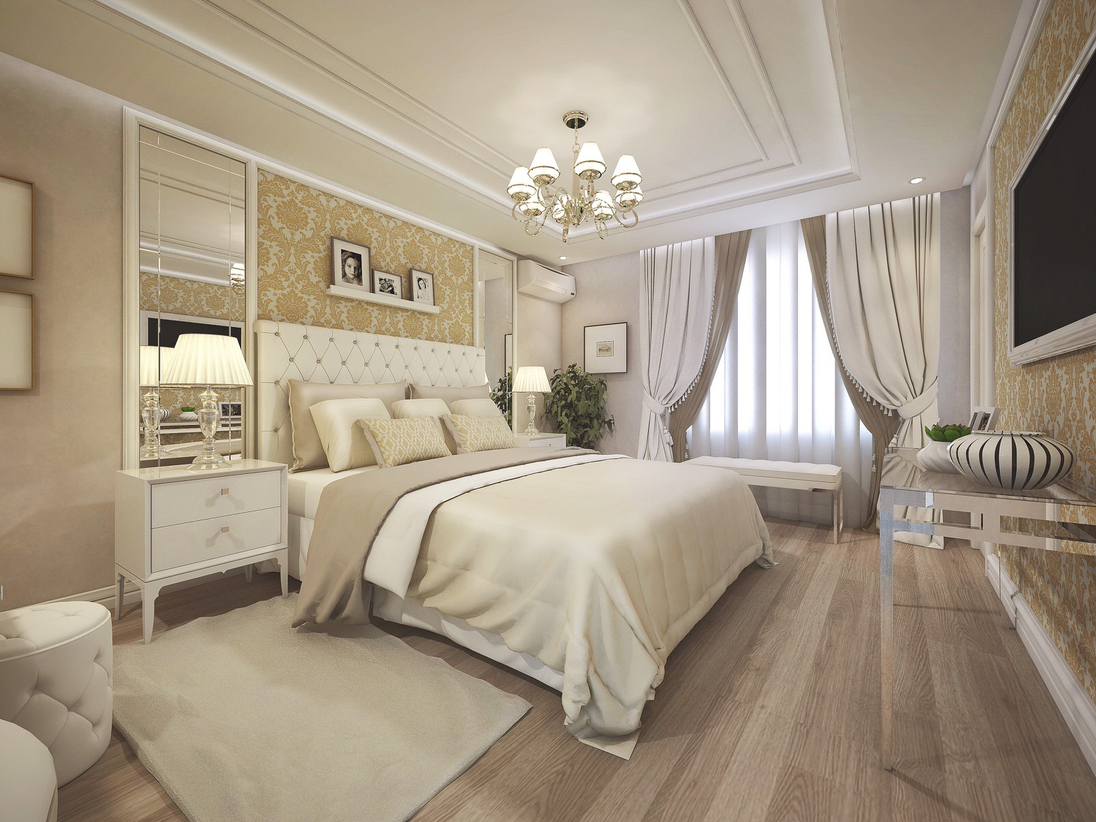 Дизайн интерьера классической спальни