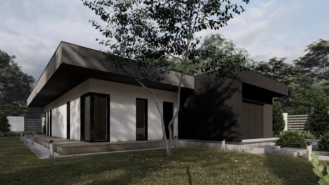 Дом с круговой террасой | 158 м²