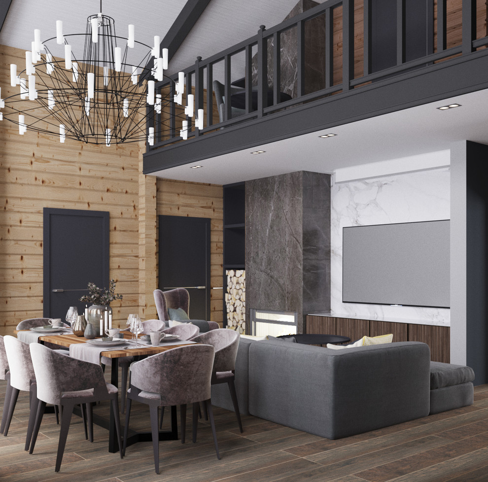 Обложка проекта: Дизайн-проект загородного дома из бруса