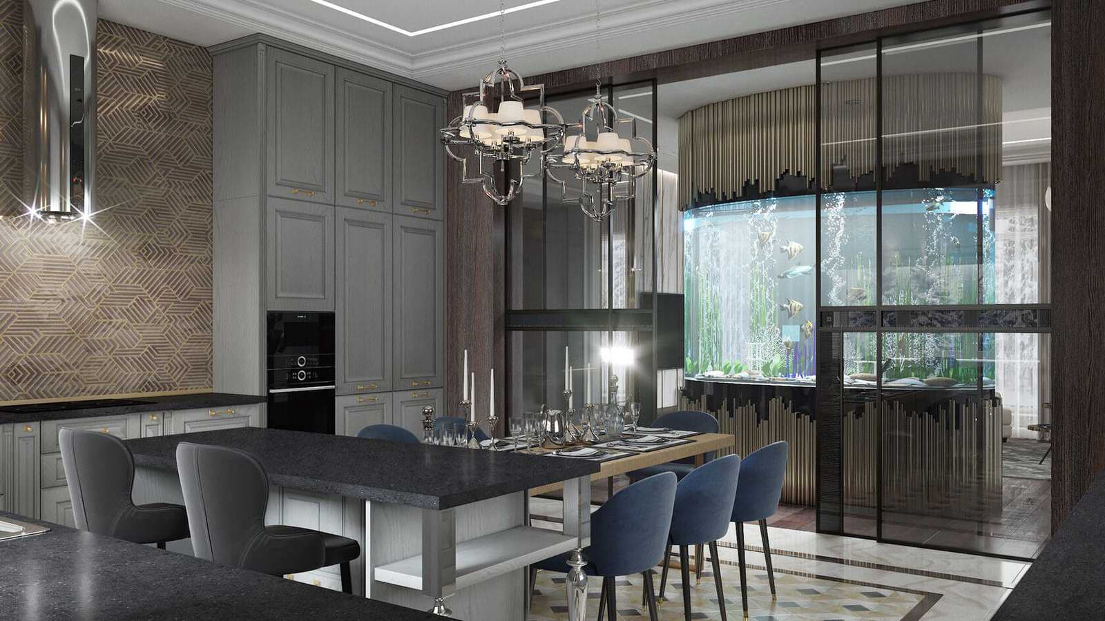 Гостиная и кухня / Пятигорск