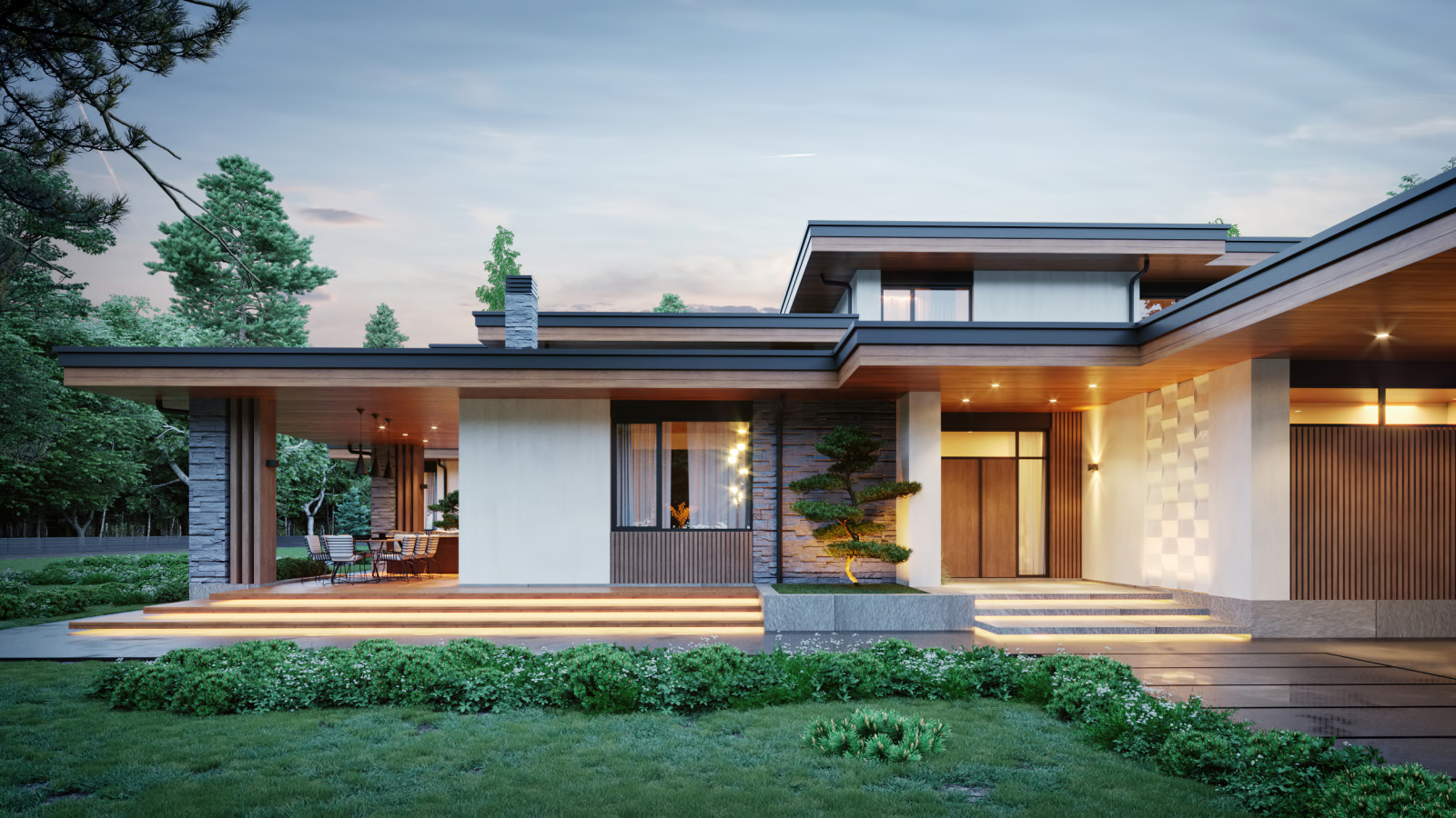 Обложка проекта: Проект индивидуального жилого дома и бани в КП "Руза Фэмили Парк"