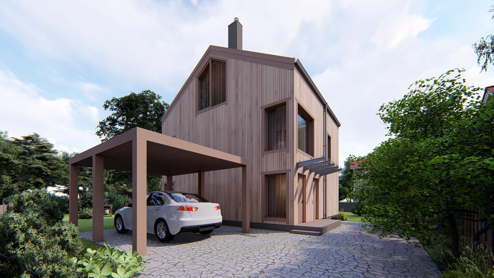 Трехэтажный барнхаус в Норвегии