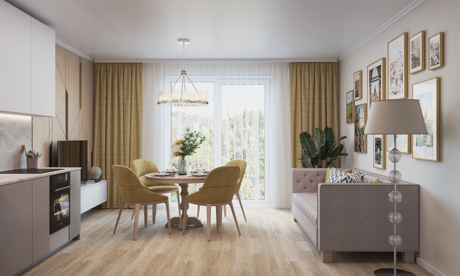 Четырехкомнатная квартира. 120м2 Омск