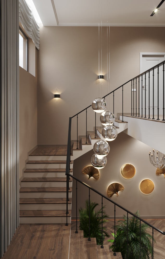 Обложка проекта: холл 2 этажа в частном доме