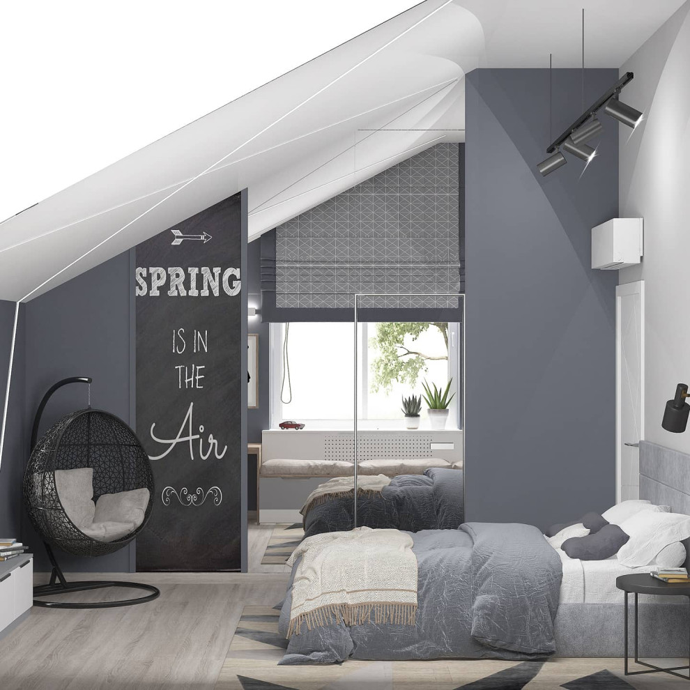 Обложка проекта: Детская комната для подростка в загородном доме