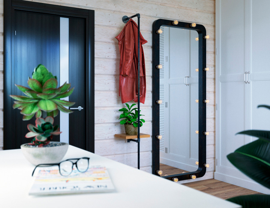 ПРОЕКТ ИНТЕРЬЕРА ДОМА НА ЧЕРНОЙ РЕЧКЕ во Владивостоке)