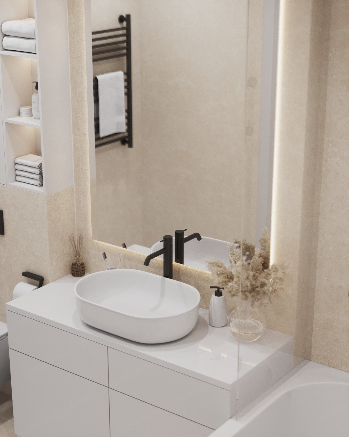 Дизайн проект 3 комнатной квартиры - Красногорск