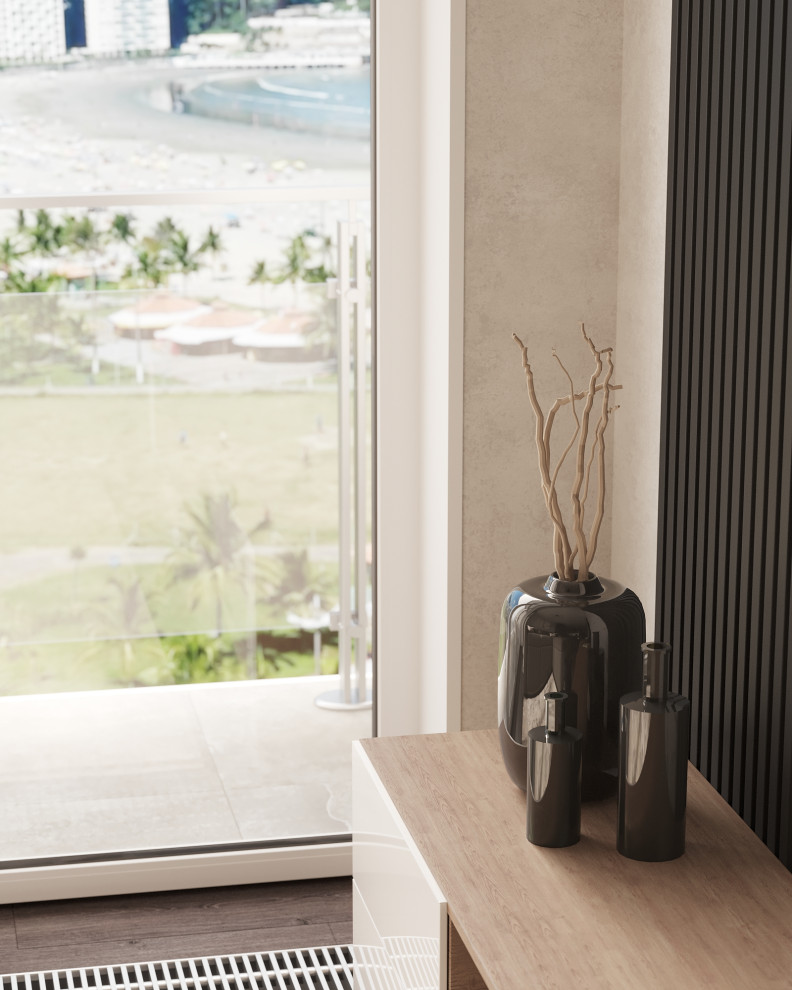 Кухня-гостиная из проекта "Аллея парк" г. Сочи