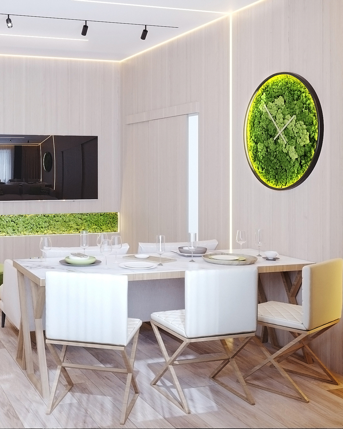 Квартира 90 м.кв. Фьюжн скандинавского и эко стилей