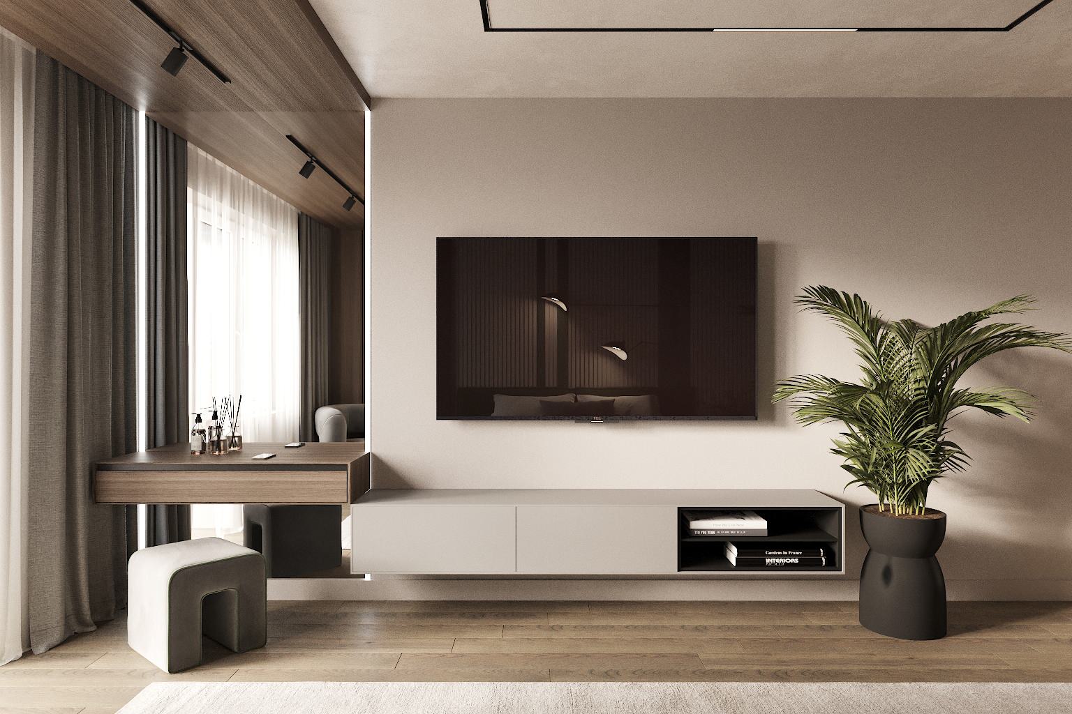 Проект интерьера спальни