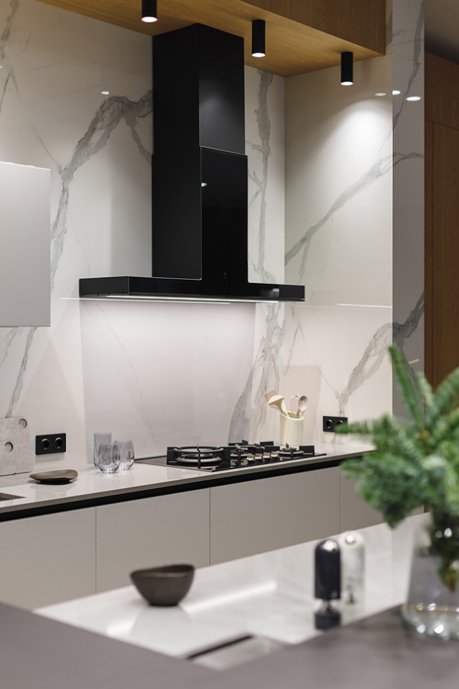 Кухня гостиная в загородном доме