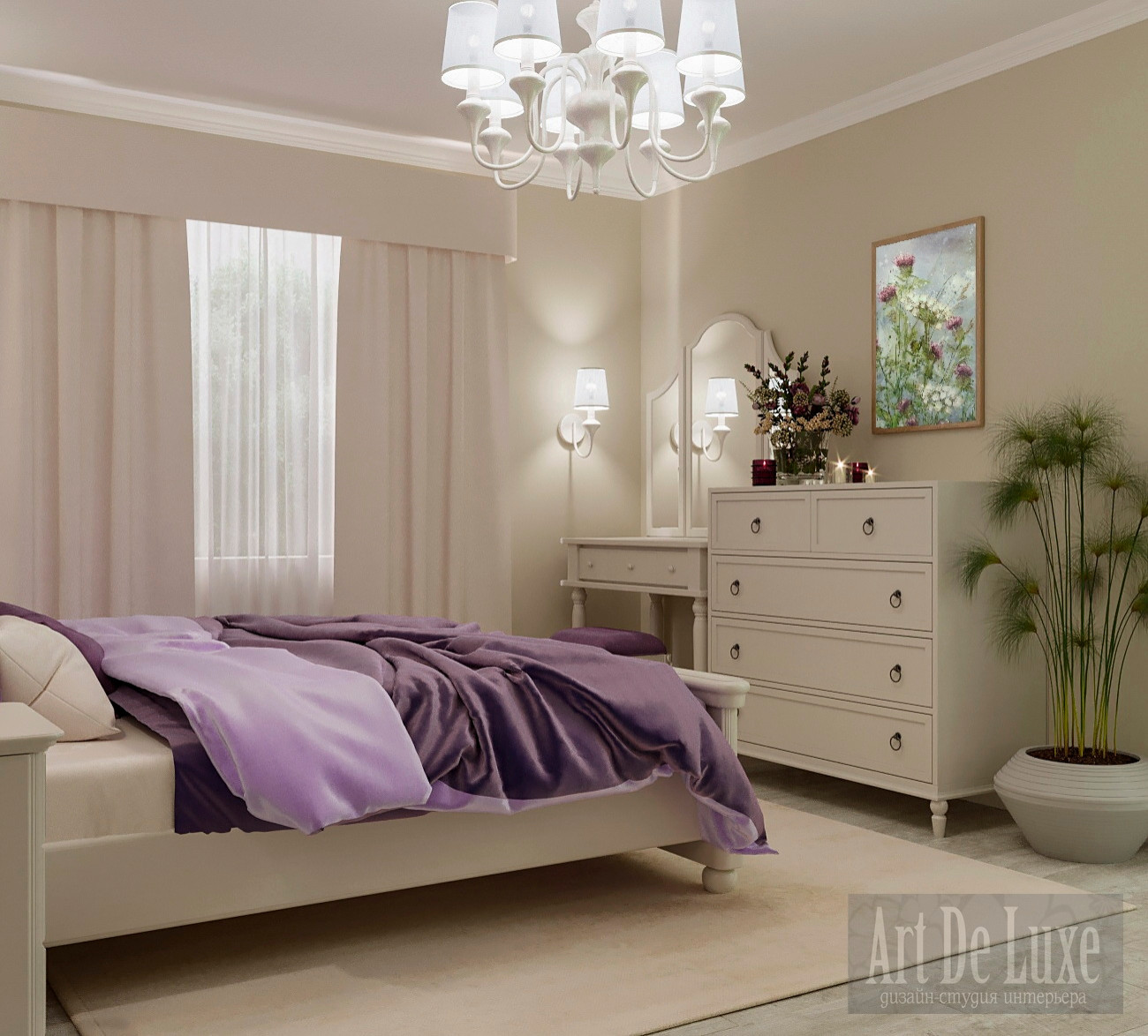 Спальня в частном доме